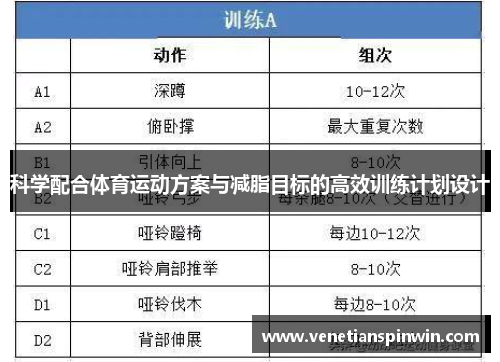 科学配合体育运动方案与减脂目标的高效训练计划设计